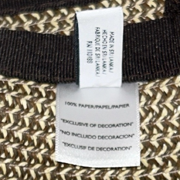 Nine West Womens Packable Sun Hat Visor Hook Look Rollable Beige - Picture 3 of 6